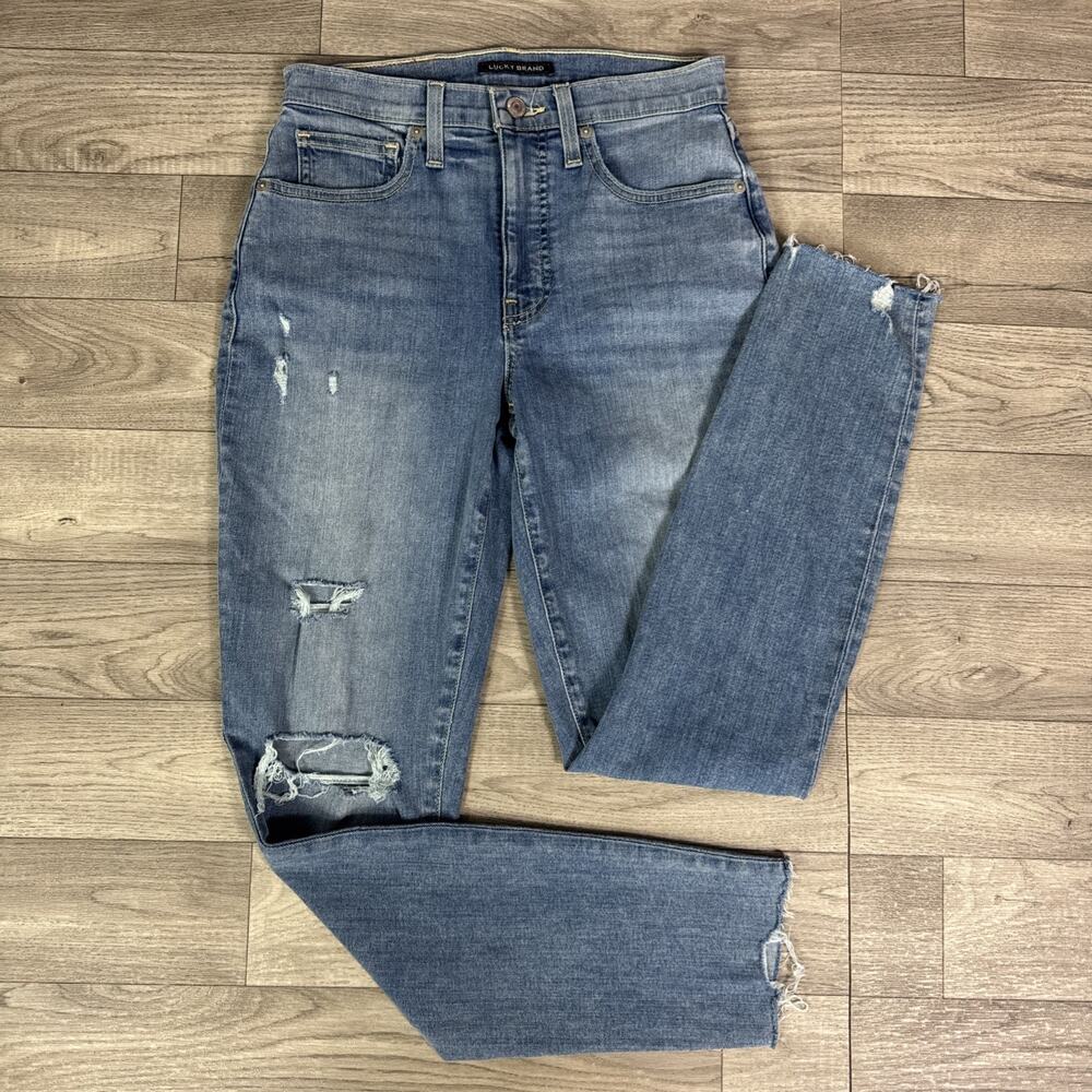 Lucky Brand High Rise Bridgette Skinny Denim Jeans Light Wash sz 4/27